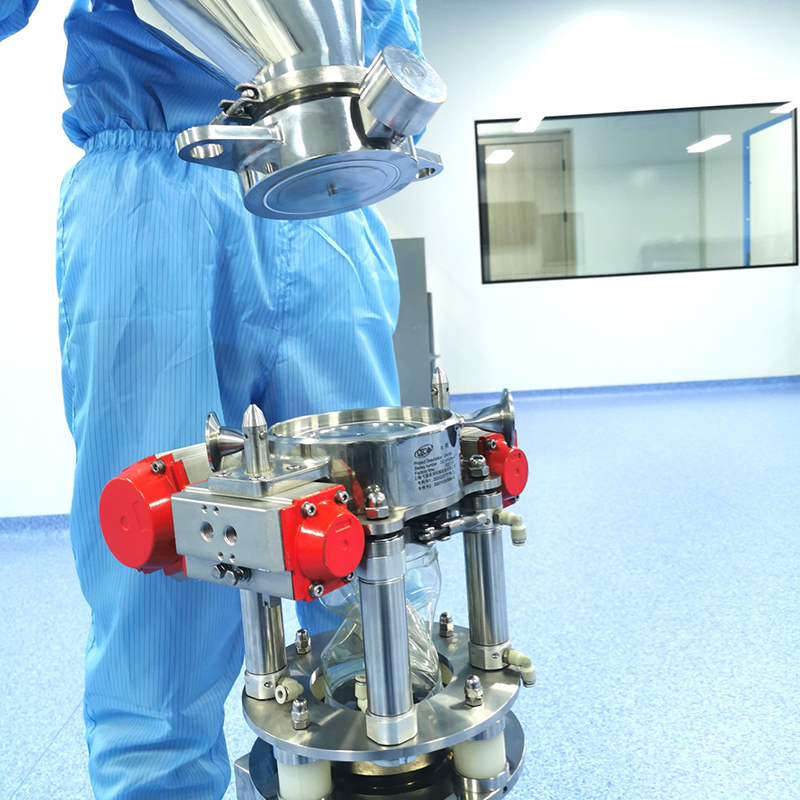 Aseptisk delt sommerfuglventil